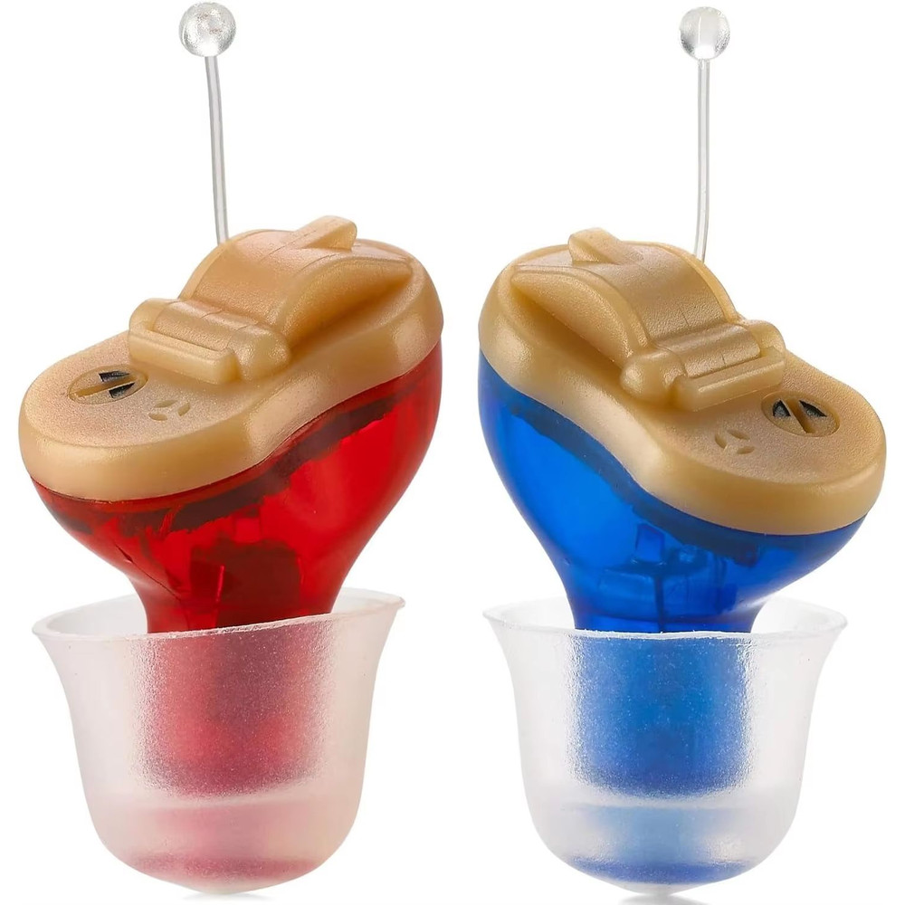 Premium Mini CIC Hearing Aid Discreet Rechargeable Inner Ear Device For Clear TV Call Sound Left 0