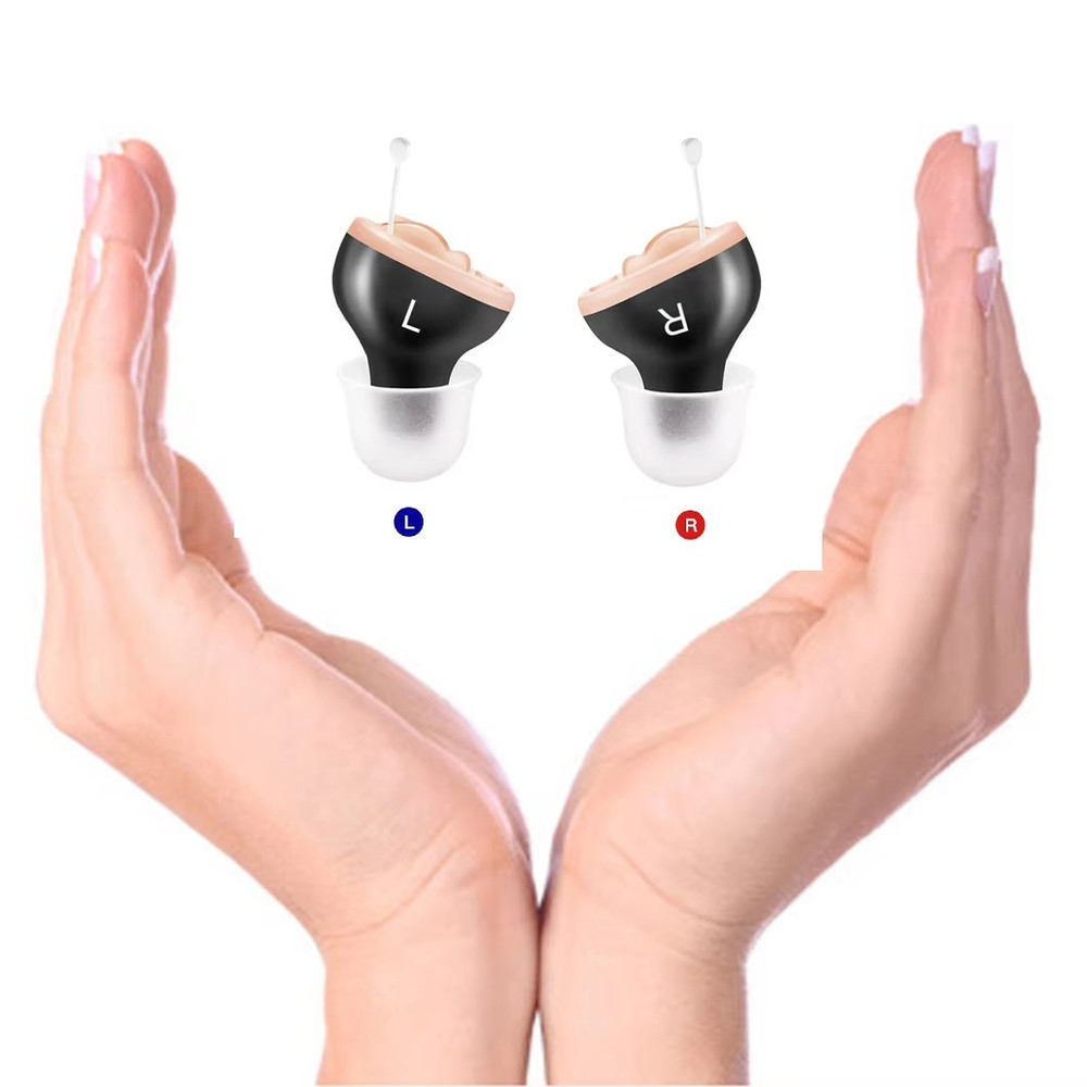 Premium Mini CIC Hearing Aid Discreet Rechargeable Inner Ear Device For Clear TV Call Sound Left 13