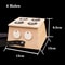Natural Bamboo Moxibustion Box Traditional Moxa Therapy Burner For Pain Relief Acupuncture Body M 10