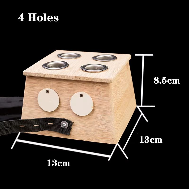 Natural Bamboo Moxibustion Box Traditional Moxa Therapy Burner For Pain Relief Acupuncture Body M 10