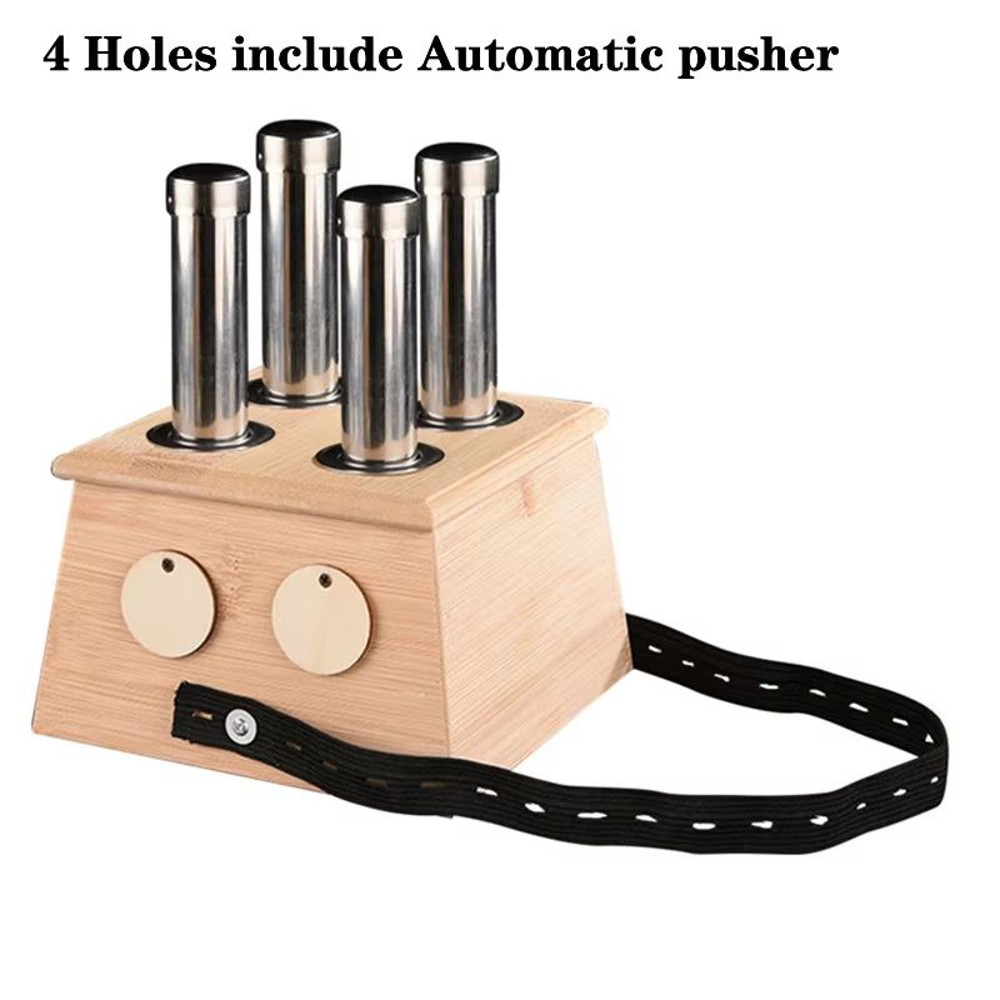 Natural Bamboo Moxibustion Box Traditional Moxa Therapy Burner For Pain Relief Acupuncture Body M 17