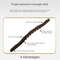 8Bead Carbonized Wood Gua Sha Massage Stick FullBody Meridian Therapy Wand For Muscle Relaxation 3