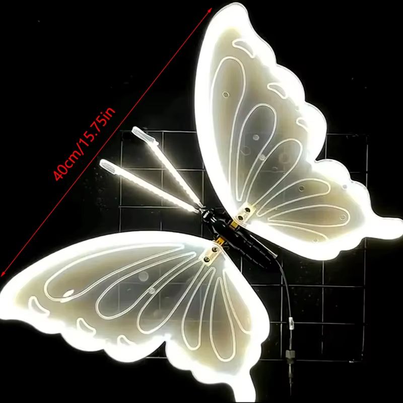 12V LED Butterfly Lights Outdoor Dynamic Static Decorative String For Festivals Parties And Home 1