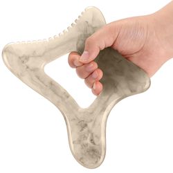 resin body gua sha tool – large lymphatic drainage & cellulite massage scraper for face, back & full-body sculpting