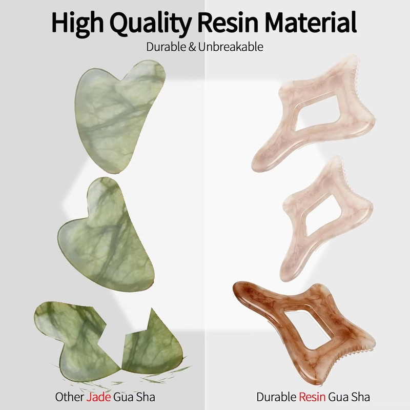 Resin Body Gua Sha Tool Large Lymphatic Drainage Cellulite Massage Scraper For Face Back FullBod 1