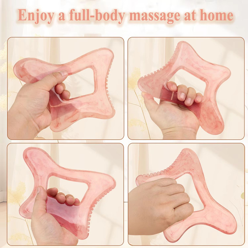Resin Body Gua Sha Tool Large Lymphatic Drainage Cellulite Massage Scraper For Face Back FullBod 2