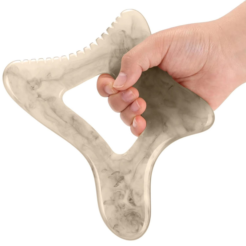 Resin Body Gua Sha Tool Large Lymphatic Drainage Cellulite Massage Scraper For Face Back FullBod 6