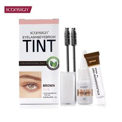 iconsign professional eyebrow tint kit & eyelash dye – long-lasting color and salon-quality results at home