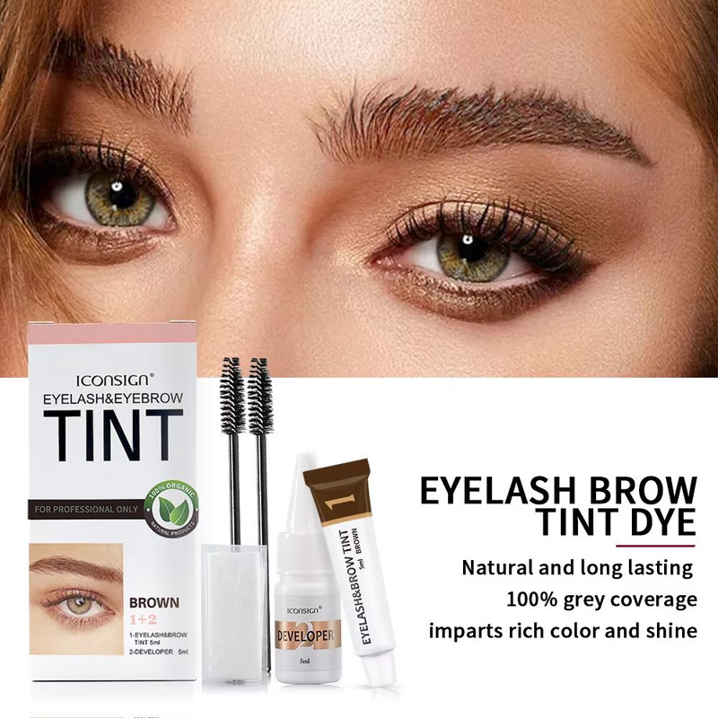 ICONSIGN Professional Eyebrow Tint Kit Eyelash Dye LongLasting Color And SalonQuality Results At 1