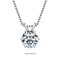 RAPRGOLD Moissanite Solitaire Pendant Necklace S925 Sterling Silver Jewelry For Women 9