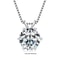 RAPRGOLD Moissanite Solitaire Pendant Necklace S925 Sterling Silver Jewelry For Women 13