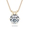 RAPRGOLD Moissanite Solitaire Pendant Necklace S925 Sterling Silver Jewelry For Women 3