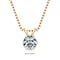 RAPRGOLD Moissanite Solitaire Pendant Necklace S925 Sterling Silver Jewelry For Women 6