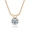 RAPRGOLD Moissanite Solitaire Pendant Necklace S925 Sterling Silver Jewelry For Women 7