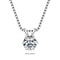 RAPRGOLD Moissanite Solitaire Pendant Necklace S925 Sterling Silver Jewelry For Women 8