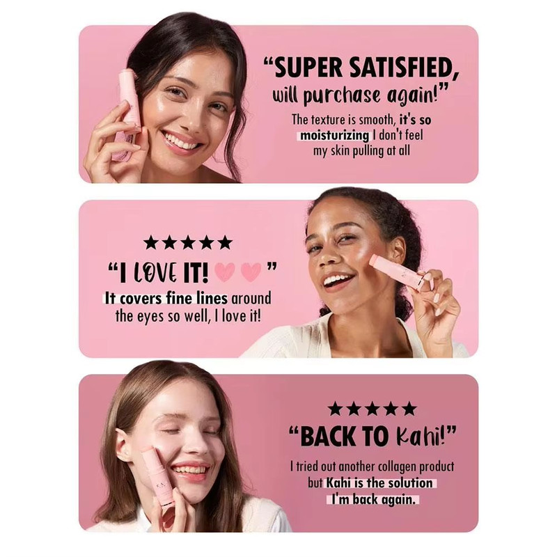 Wrinkle Bounce Multi Balm Hydrating Face Lip Eye Neck Moisturizer Stick 5