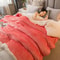 Luxury DoubleSided Wool Throw Blanket Warm Winter Bedspread Cozy Queen Cover 6