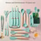 19Piece Food Grade Silicone Kitchenware Set Cooking Utensils Cutting Board Knives Combo 4