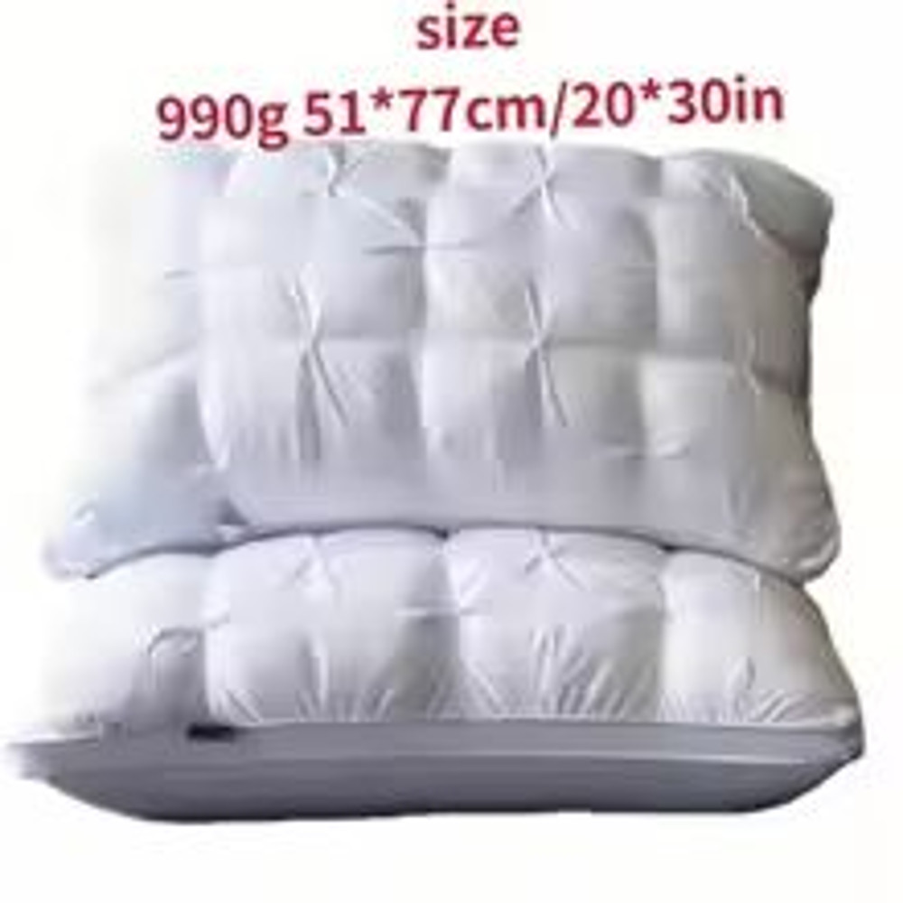 5Star Hotel Quality Pillow High Loft Neck Support Cushion For Deep Sleep AllSeason Comfort 3