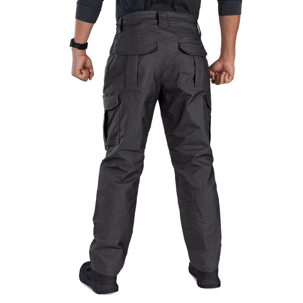 Mens Flex Tactical Cargo Pants Lightweight Stretch Work Outdoor Hiking Trousers 1