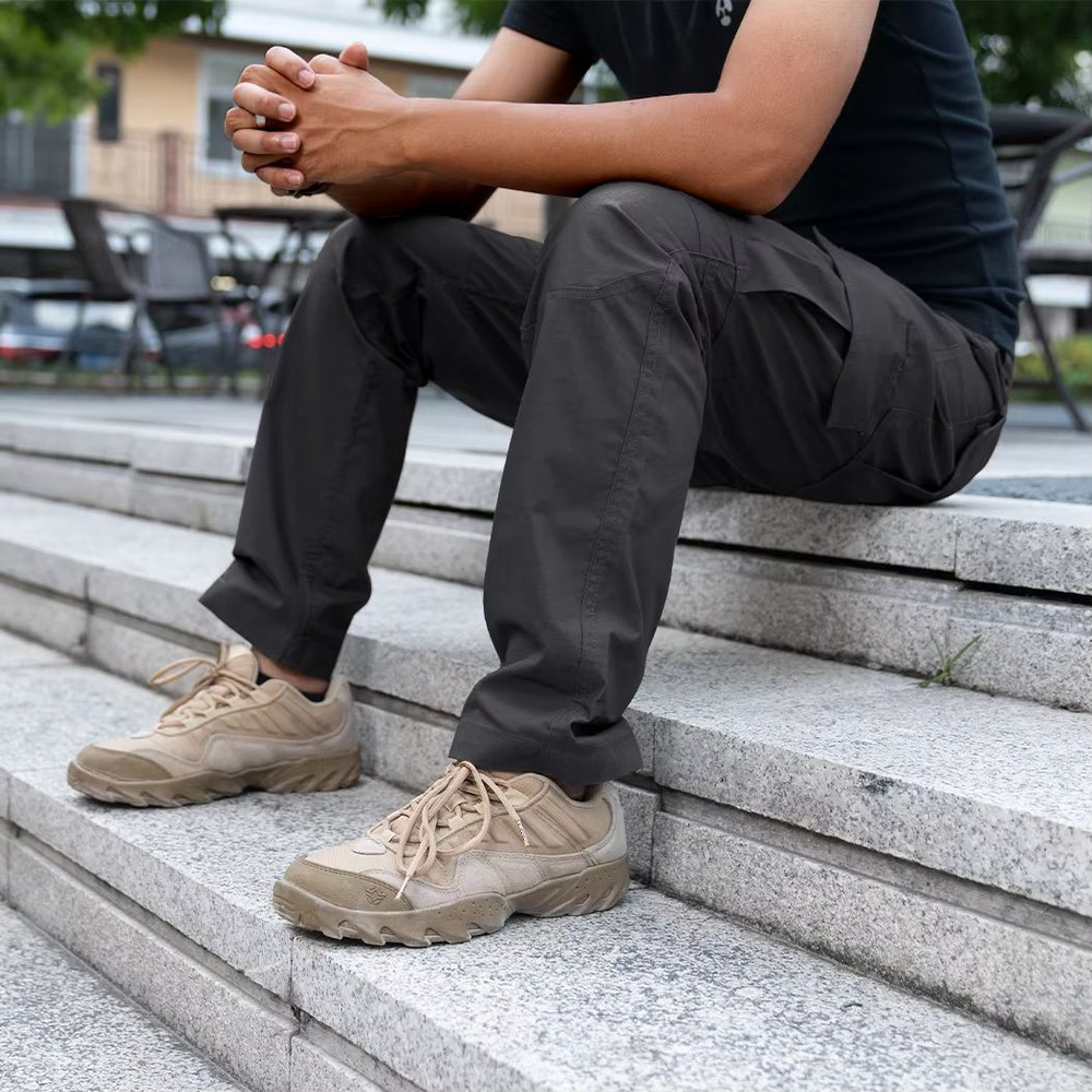 Mens Flex Tactical Cargo Pants Lightweight Stretch Work Outdoor Hiking Trousers 5