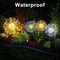 8Mode Solar Powered Garden Globe Light Dandelion Fireworks LED Lawn Lamp For Outdoor Landscape And 5