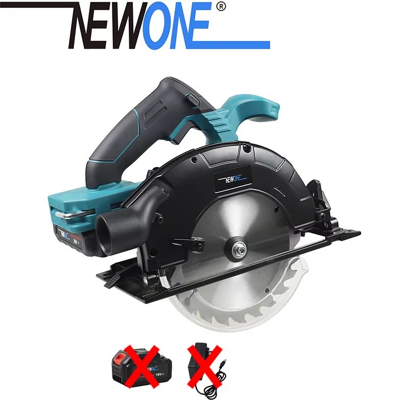 165mm Electric Circular Saw With Brushless Motor MultiAngle Cutting Compatible With Makita 18V Batt 6
