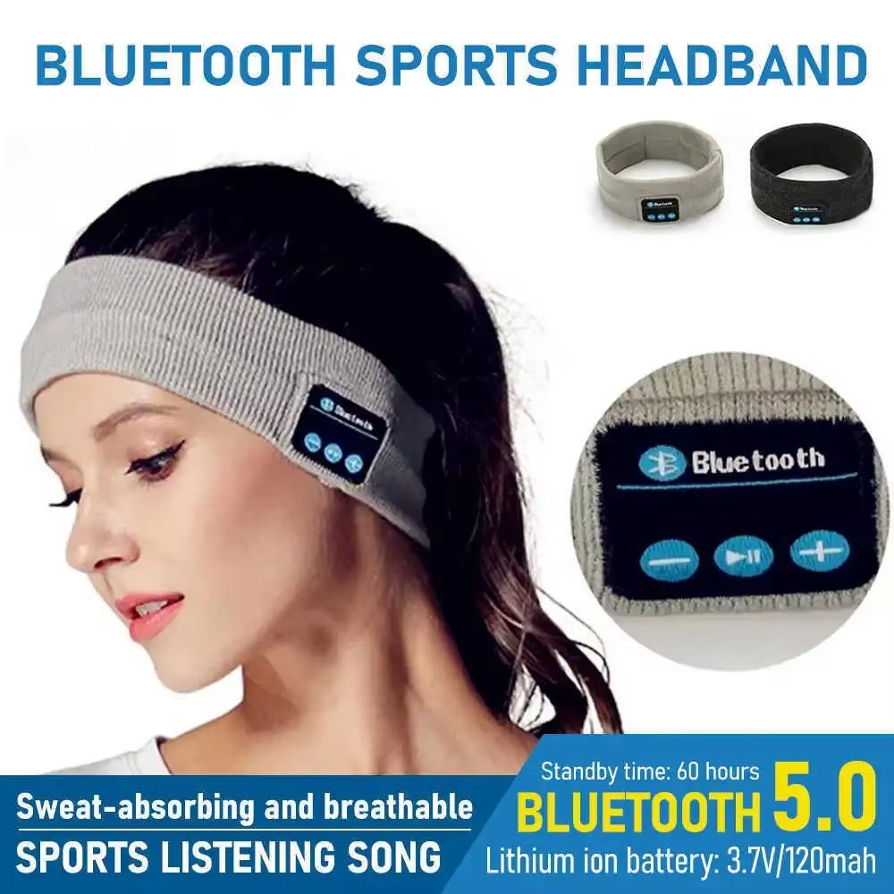 Wireless Bluetooth Headband Earphones Comfortable Sleeping Running And Sports Music Headset With B 0
