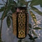 Retro Solar Hanging Lantern Vintage Metal LED Outdoor Light For Garden Pathway And Patio Decor 1