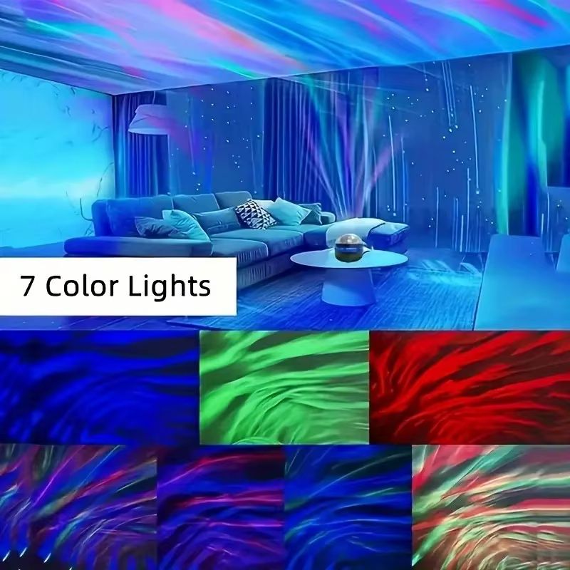 Aurora Borealis Starry Sky Projector LED Night Light With Remote Control 7 Stunning Lighting Effe 3