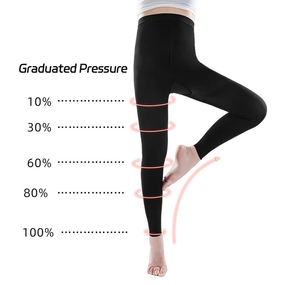 2030mmHg Womens Compression Pantyhose Footless Medical Stockings For Varicose Veins Graduated Sup 2