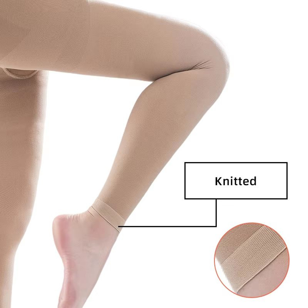2030mmHg Womens Compression Pantyhose Footless Medical Stockings For Varicose Veins Graduated Sup 4