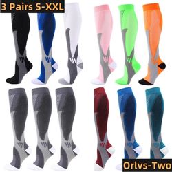 medical compression socks 30 mmhg – 3 pair pack for varicose veins, edema, diabetes & sports recovery