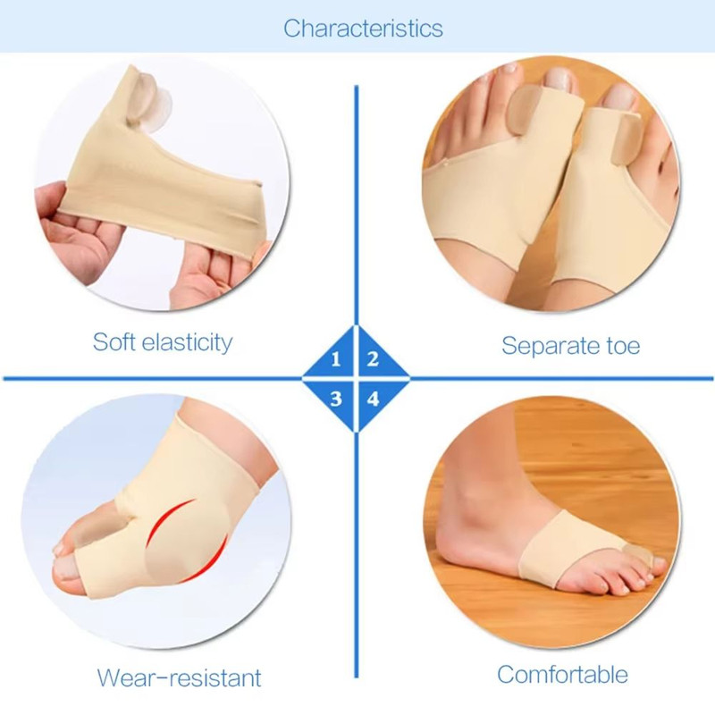 2Pack Bunion Corrector Toe Separators Hallux Valgus Straightener Orthopedic Foot Alignment Suppor 4