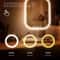 LED Makeup Mirror With Lights 3Color Dimmable Desktop Vanity Mirror With Touch Control 3