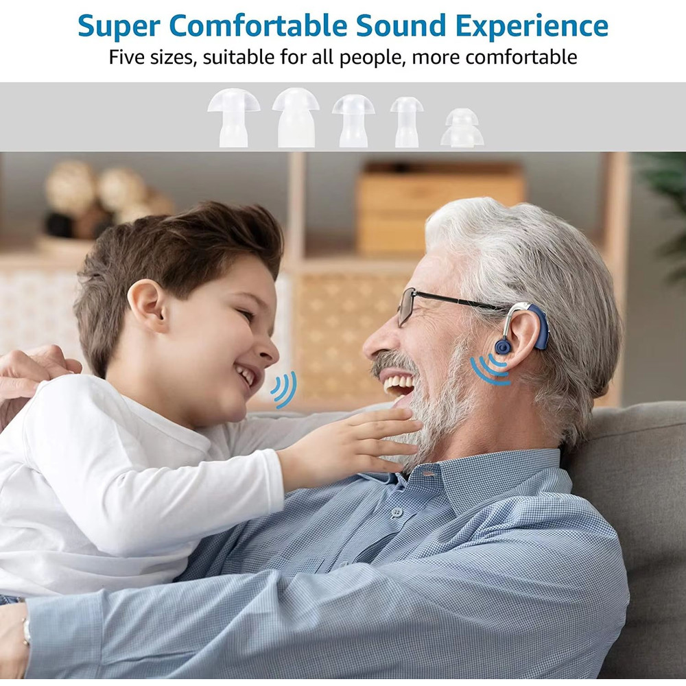 Mini Rechargeable Hearing Aids Adjustable Tone Digital Sound Amplifier For Elderly Hearing Suppor 2