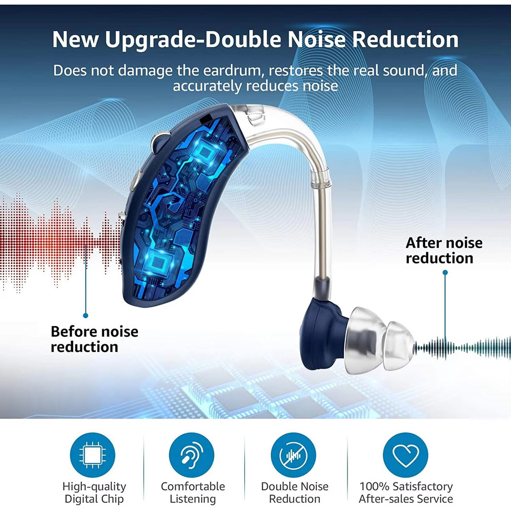Mini Rechargeable Hearing Aids Adjustable Tone Digital Sound Amplifier For Elderly Hearing Suppor 3