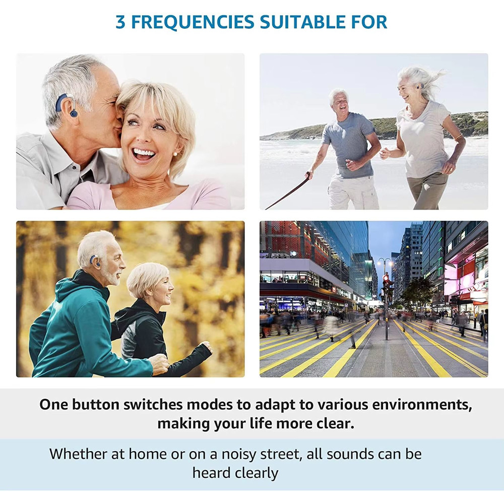 Mini Rechargeable Hearing Aids Adjustable Tone Digital Sound Amplifier For Elderly Hearing Suppor 5