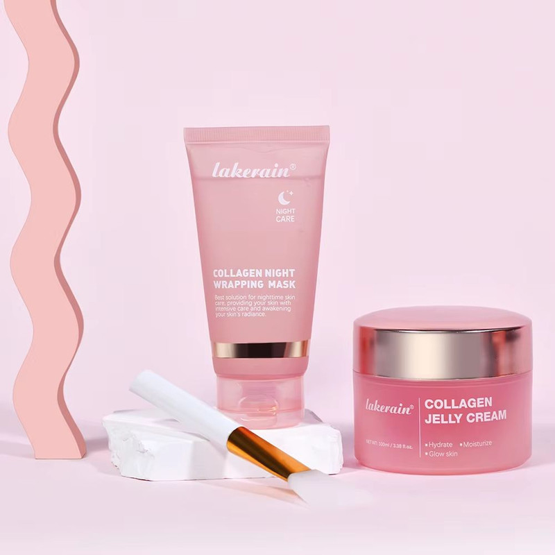 Collagen Jelly Cream Hydrolyzed Collagen Facial Mask For Overnight Hydration Firming Moisturizing 0