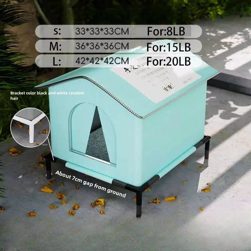 Waterproof Outdoor Cat And Dog House Winter Warm Pet Cave Bed Foldable Washable Shelter 9