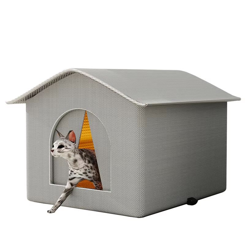 Waterproof Outdoor Cat And Dog House Winter Warm Pet Cave Bed Foldable Washable Shelter 3