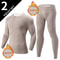 Mens Solid Color Thermal Underwear Set Warm Breathable Base Layer For Autumn And Winter Comfort 6