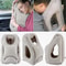 Upgraded Inflatable Travel Pillow Air Cushion Headrest With Chin Support For Plane Car And Office 0