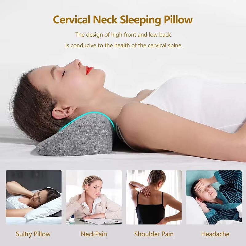 Ergonomic Cervical Memory Foam Pillow Orthopedic Side Sleeper Neck Support Pillow 1
