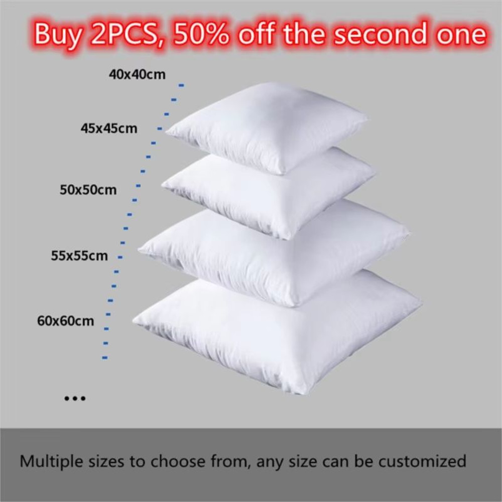 Standard White Bounce Back Pillow Cushion Core Soft Sofa Car Seat Interior Decor 0