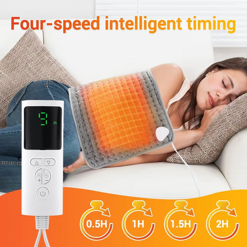 Adjustable Heated Back Support Belt Warm Lumbar Brace With Temperature Control For Pain Relief Co 1