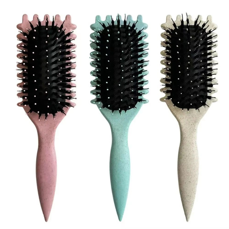 Salon Styling Curly Hair Brush Professional Detangling Shaping Tool For Mens And Womens Natural C 4