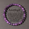 Natural Amethyst Bead Bracelet Genuine Healing Stone Stretch Jewelry For Men Women 6810mm 0