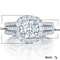 Elegant 925 Sterling Silver Moissanite Ring Square Cut Luxury Engagement Party Jewelry For Women 1