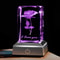 Romantic 3D Rose Crystal Night Light Colorful LED Lamp For Birthday Anniversary Or Valentines Day 1